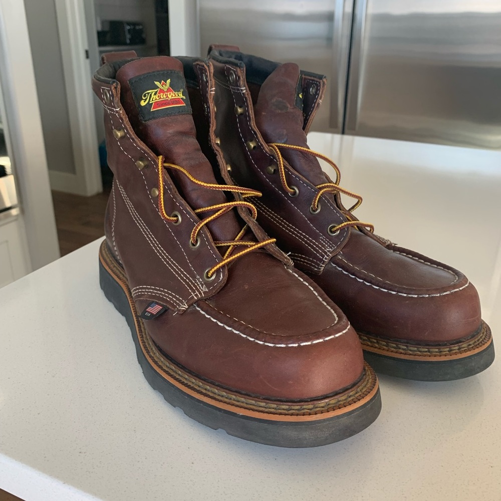 Thorogood moc toe boots